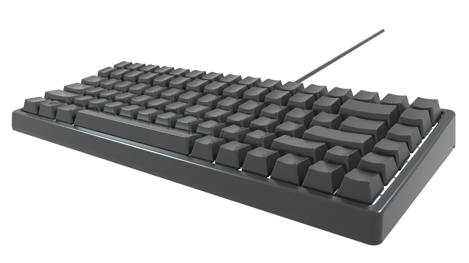 84键机械键盘c4d渲染图