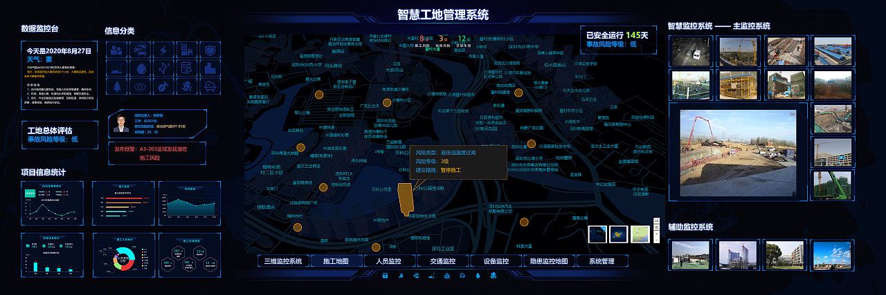 智慧工地大屏设计（图ZMjM1MjkwODQ0） - 交互/UE - 站酷设计师zcMCV小可原创素材 - 站酷ZCOOL
