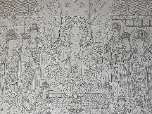 阿弥陀佛说法图