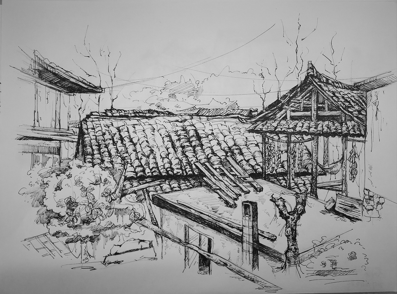 朗德凯里速写写生（图ZMTk0MzQzNjUy） - 绘画 - 站酷设计师来份水饺luo原创素材 - 站酷ZCOOL