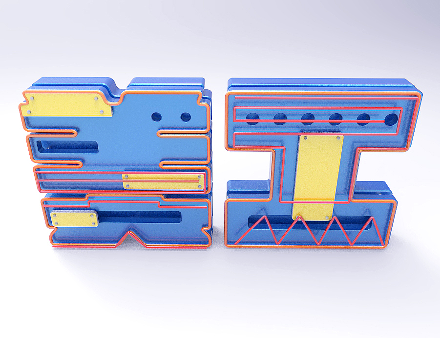 淘宝天猫电商主题设计C4D+PS文字图形艺术(附源文件)