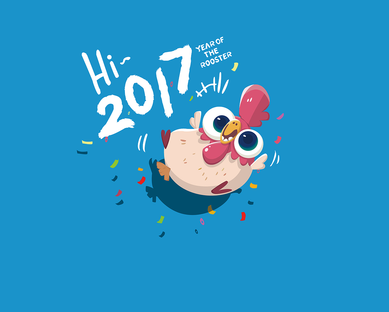 嗨鸡年 - Hi 2017（图ZNjkyNDM1MjQ=） - 品牌 - 站酷设计师DarrenXu柯基原创素材 - 站酷ZCOOL