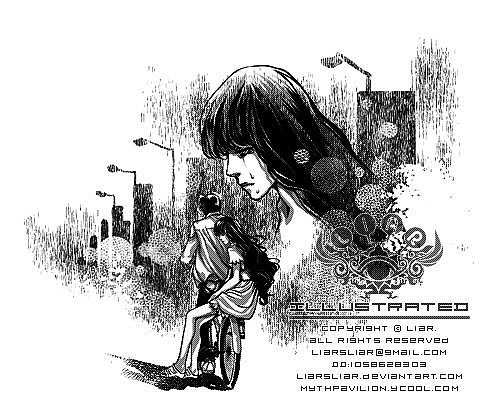 多年以后，顾眉一直都记得那个夜晚，风很温暖，街灯像梦里的霓虹，很亮，很美。陆水旗的自行车，像风，带着她穿过记忆的街道与人群，他的衬衫被风鼓成了一面帆，她满心的委屈，就这样被那个夜晚包裹。顾眉把脸紧紧贴在陆水旗背后，眼泪像决堤的水，一直流啊流，直到把他的衬衫也濡湿。