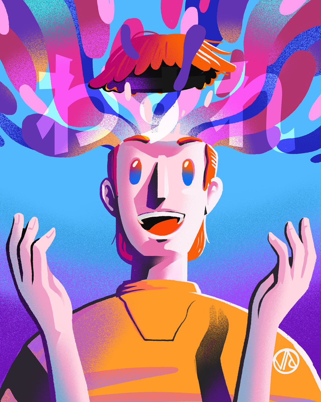 「消极梦」 | procreate自由创作集（图ZMTM3OTIyMjEy） - 创作习作 - 站酷设计师咖喱牛Currynew原创素材 - 站酷ZCOOL