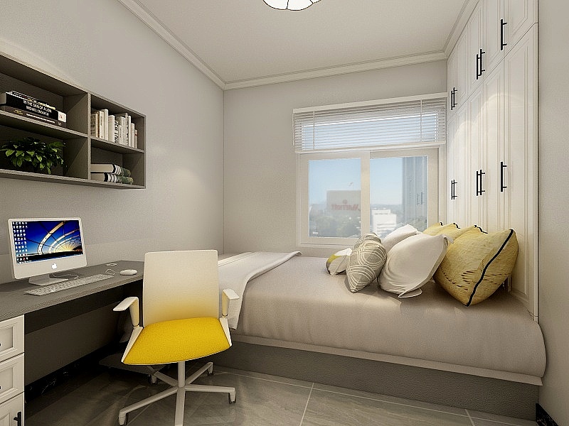 未来微墅100㎡冷淡风效果图