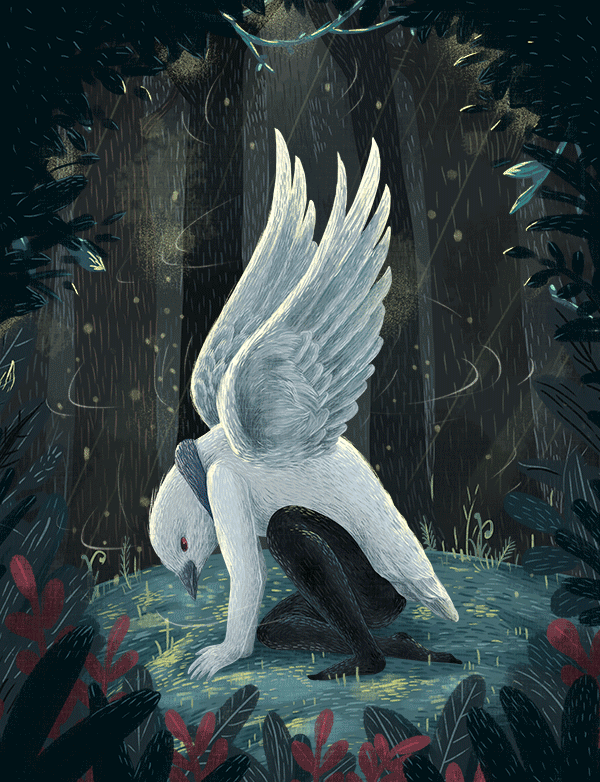 鸟人故事绘本（图ZNDM1NTA0MTI=） - 商业插画 - 站酷设计师插画师傅逗原创素材 - 站酷ZCOOL