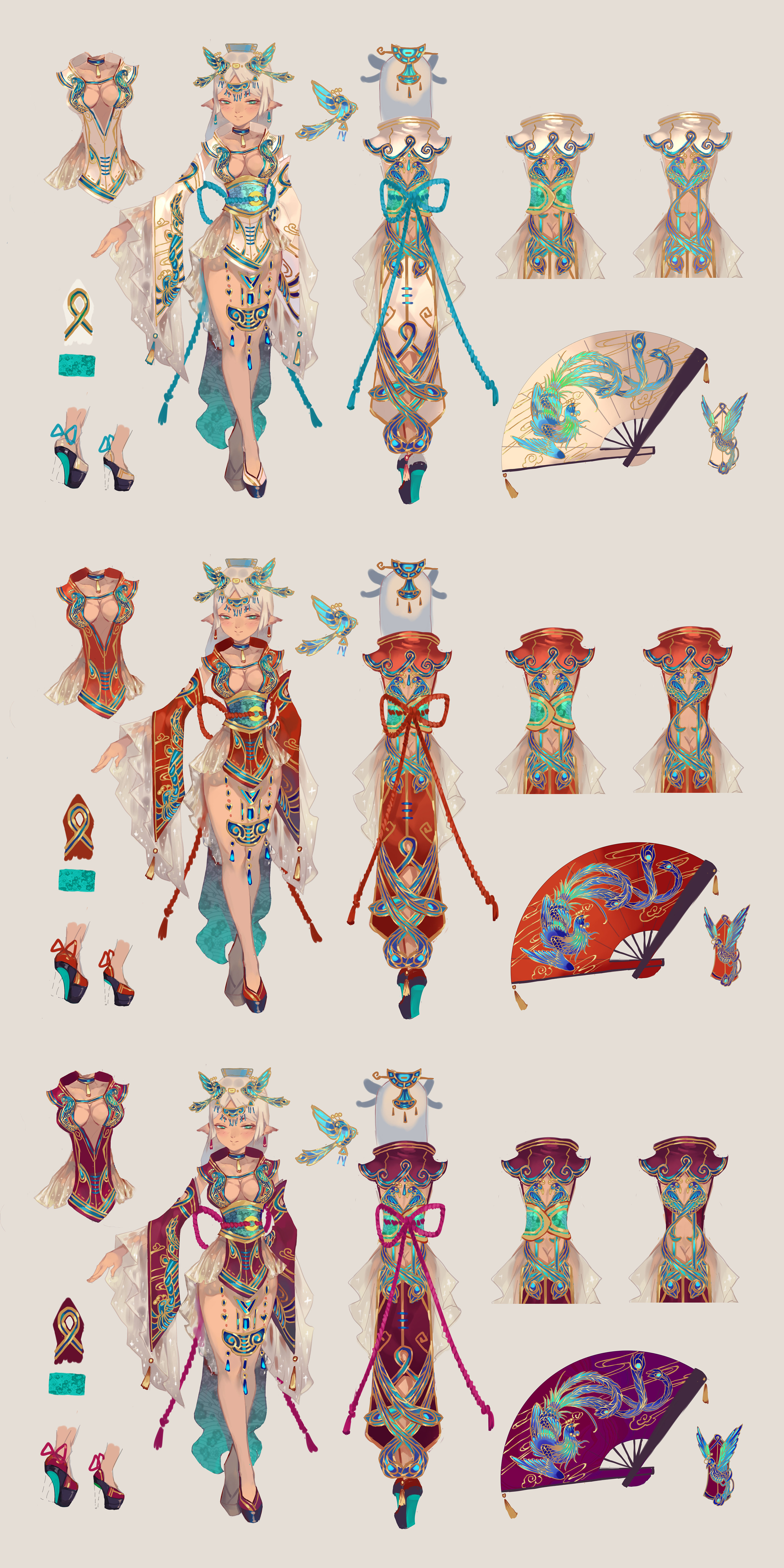 龙之谷龙凤嫁衣设计