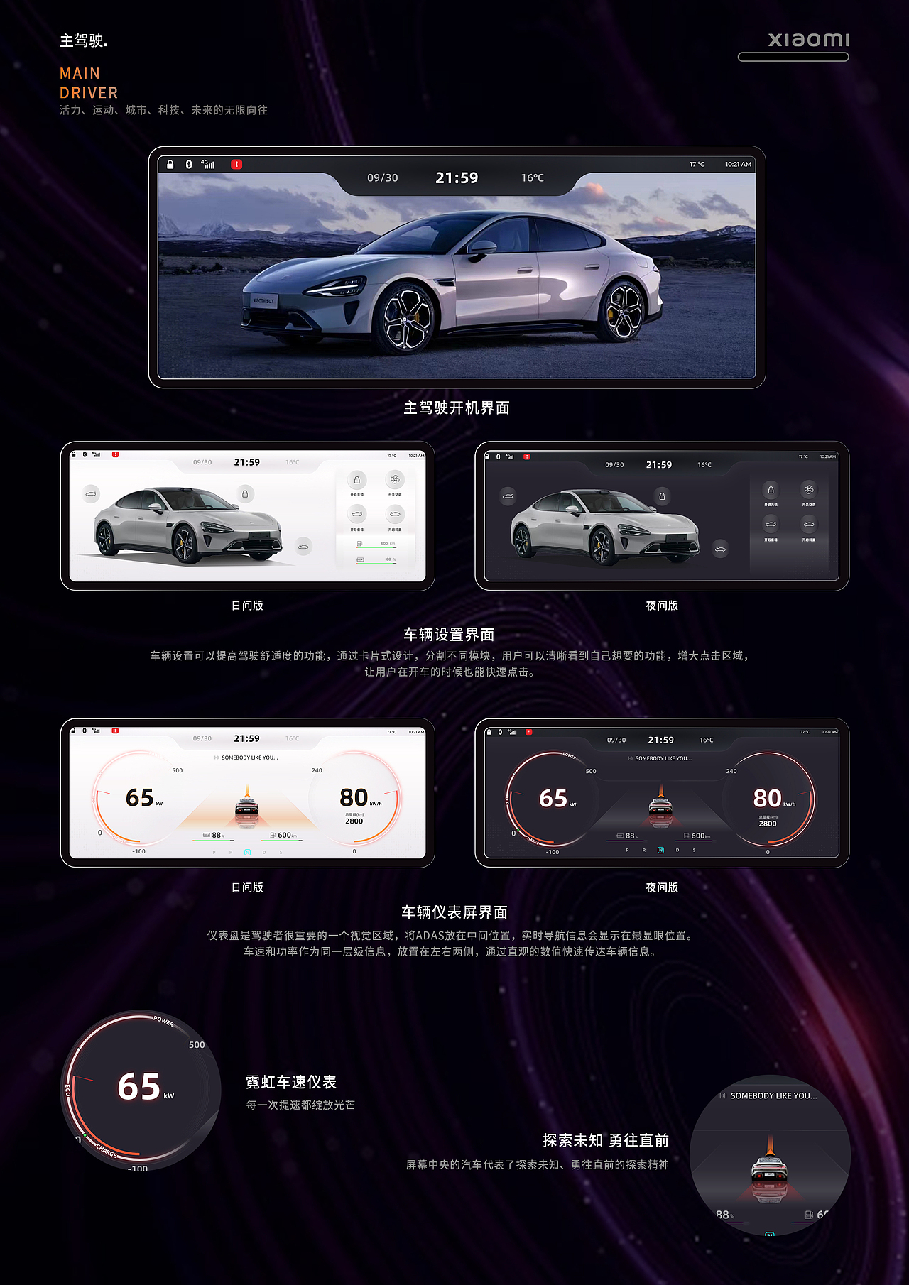 车机设计与展板展示