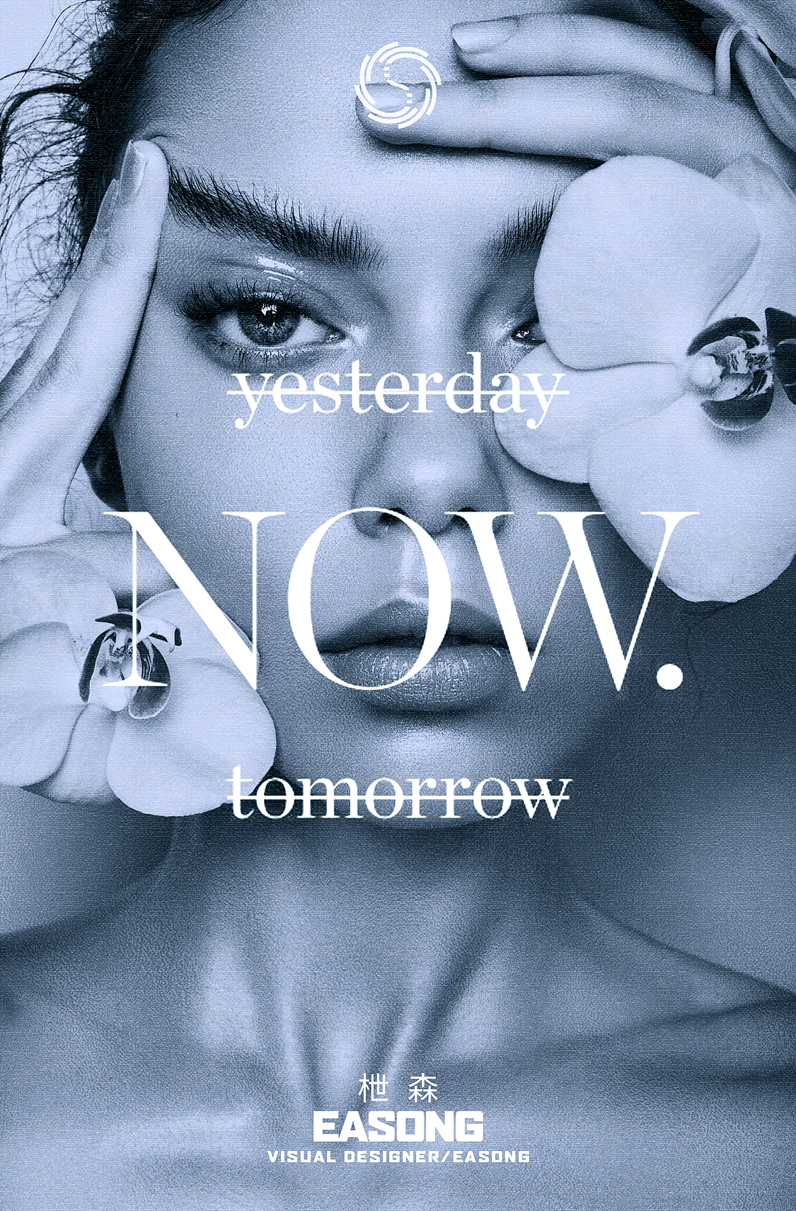 冷色人像海报（图ZMTg4MzI5MDcy） - 海报 - 站酷设计师DAVIN001原创素材 - 站酷ZCOOL