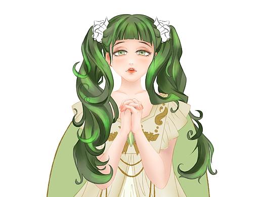 繁星计划打卡14第二期第一周-祈祷少女(铺色)