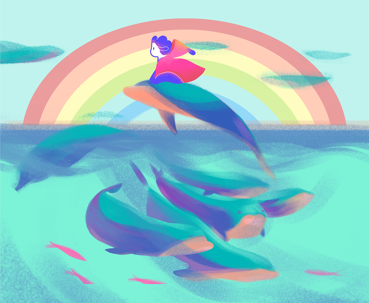 VAMO✖️大J小D日历插画设计