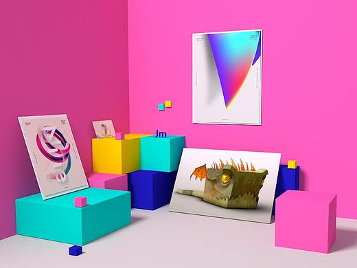 【C4D】展示场景搭建（个人主页-ZMjc4MTM0MjA=） - 场景 - 站酷设计师姜曼Manco原创素材 - 站酷ZCOOL