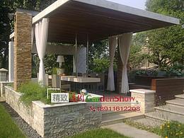 原创北京别墅庭院设计施工实景-花园景观设计私家花园