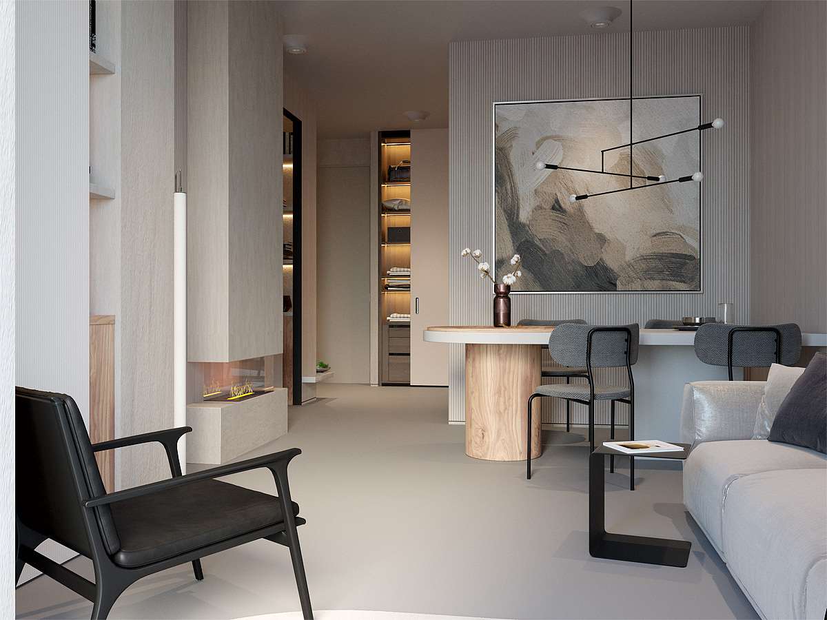 疯狂人生作品-现代公寓案例