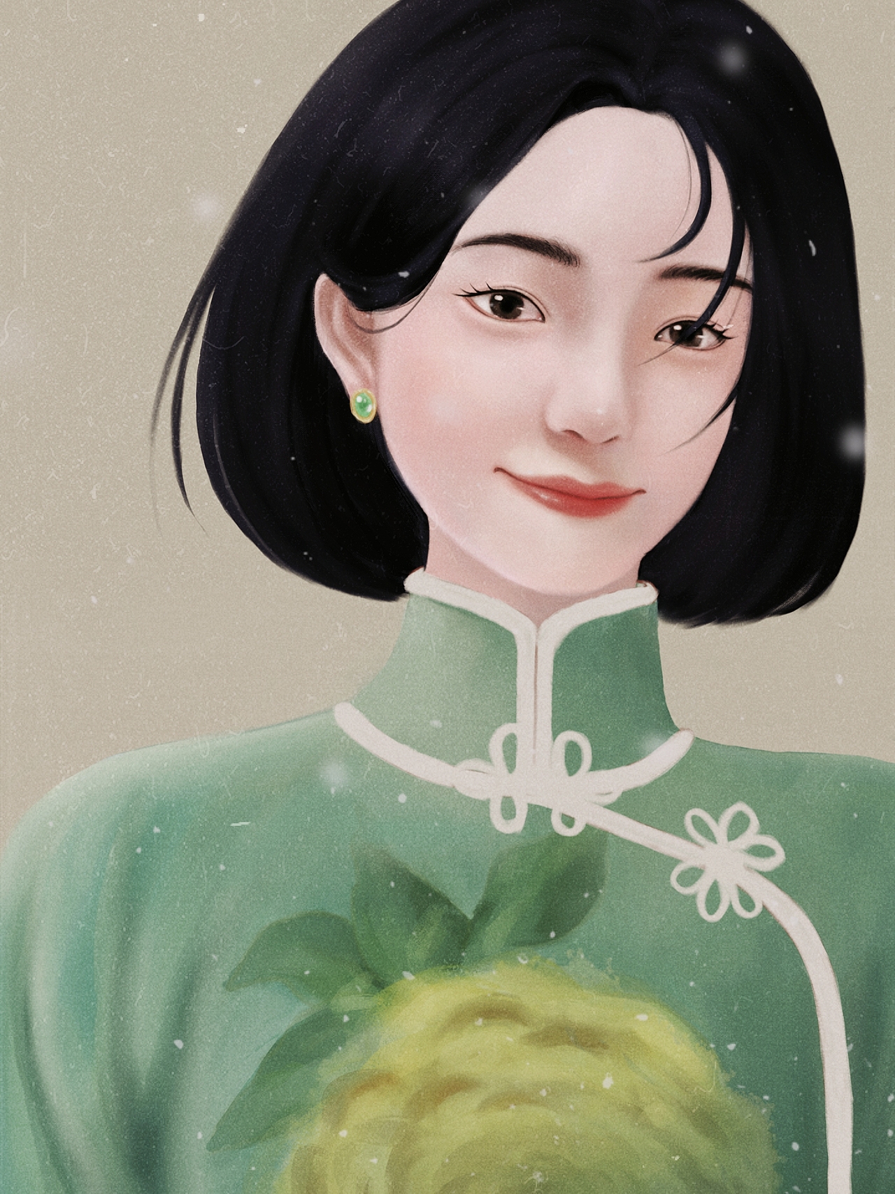 插画❄️民国旗袍人物（图ZMjg0MDgzNjY4） - 商业插画 - 站酷设计师瓷月er原创素材 - 站酷ZCOOL