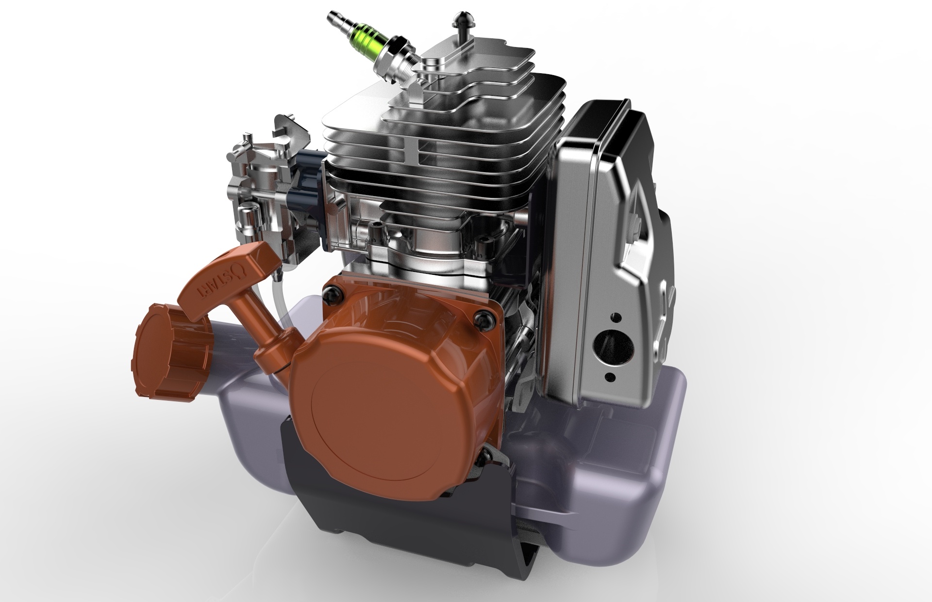 微型汽油发动机|工业/产品|工业用品/机械|YC_Design0228 - 原创作品 - 站酷 (ZCOOL)