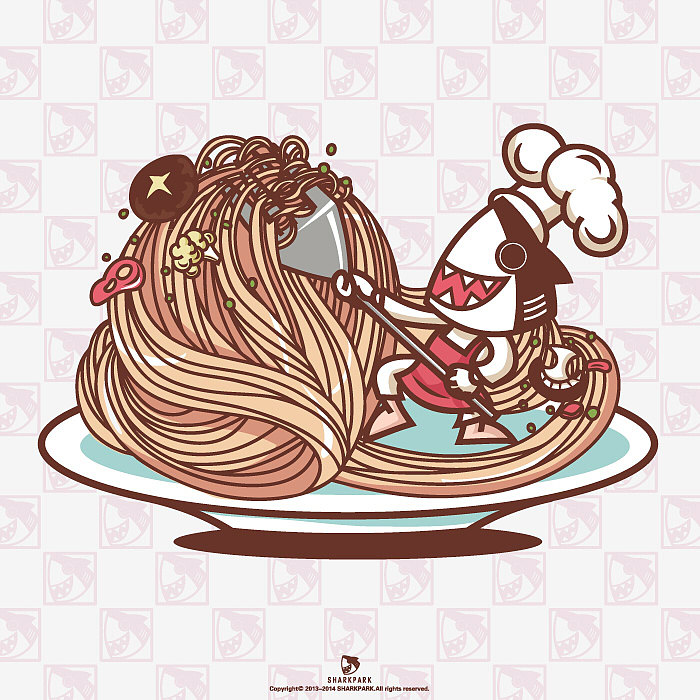 各国吃货如何捍卫舌尖上的世界（图ZMTU4ODczOTI=） - 短篇/格漫 - 站酷设计师我是小小鲨原创素材 - 站酷ZCOOL