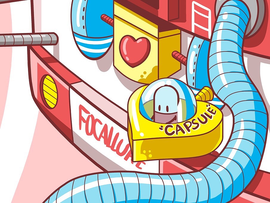 商业插画-菲鹿儿新品胶囊口红插画