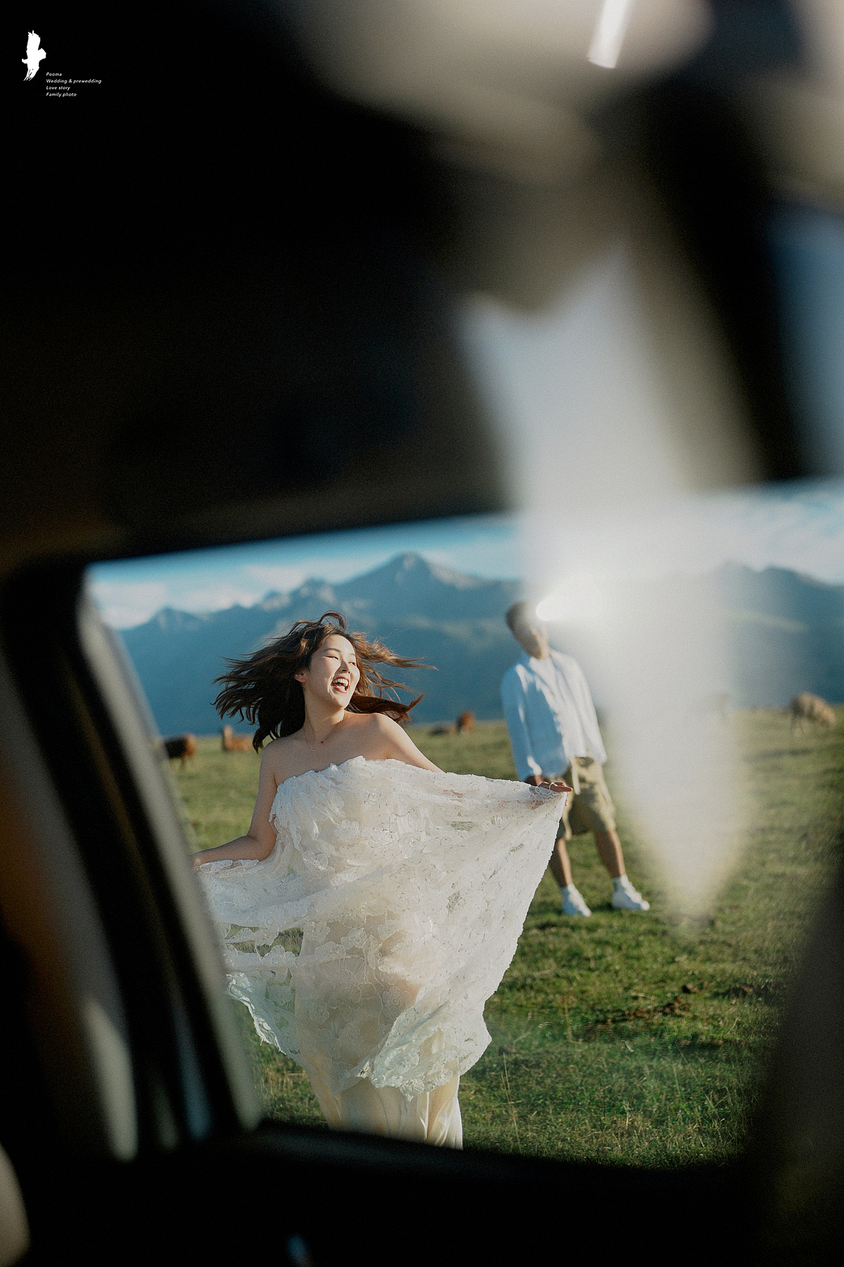 新疆拍摄的可爱一对