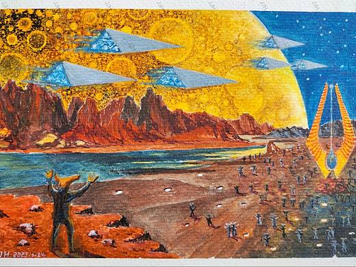 三体舰队启航（个人主页-ZNjQ4MjUwNjQ=） - 艺术插画 - 站酷设计师费泊然原创素材 - 站酷ZCOOL