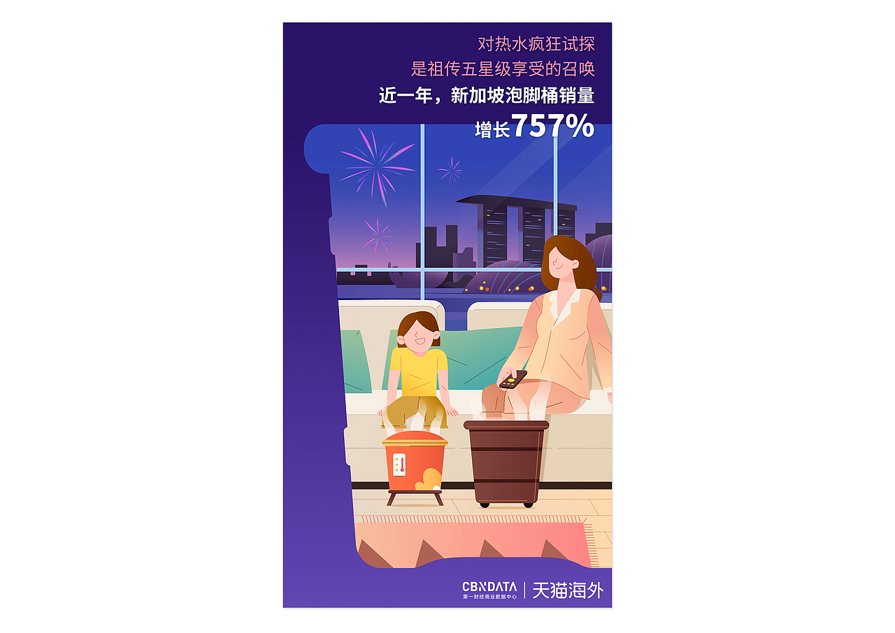 天猫海外微博推广海报（图ZMjA2OTAxMjIw） - 商业插画 - 站酷设计师派派pipi原创素材 - 站酷ZCOOL