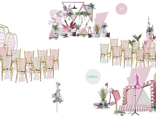 婚礼手绘／婚礼效果图／宴会设计作品11