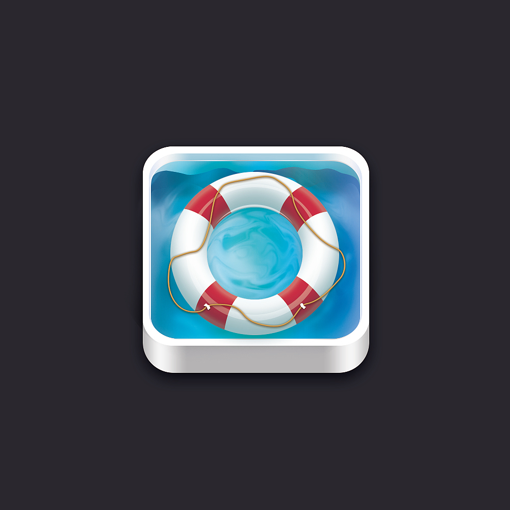 游泳圈 救生圈（图ZMzE0MTkwMjA=） - 图标 - 站酷设计师李大朵儿原创素材 - 站酷ZCOOL