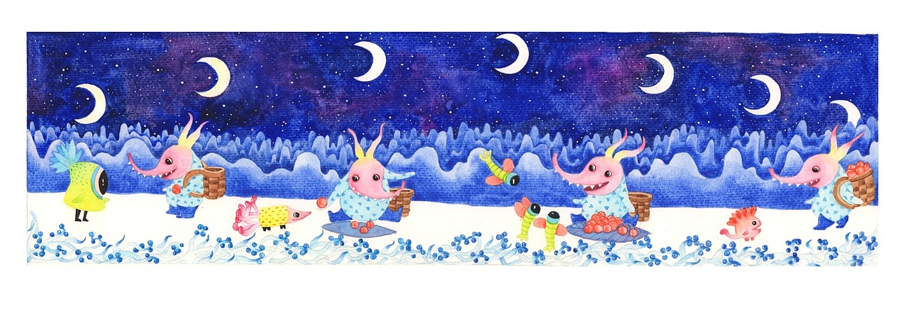 《奔跑的植物》绘本内页