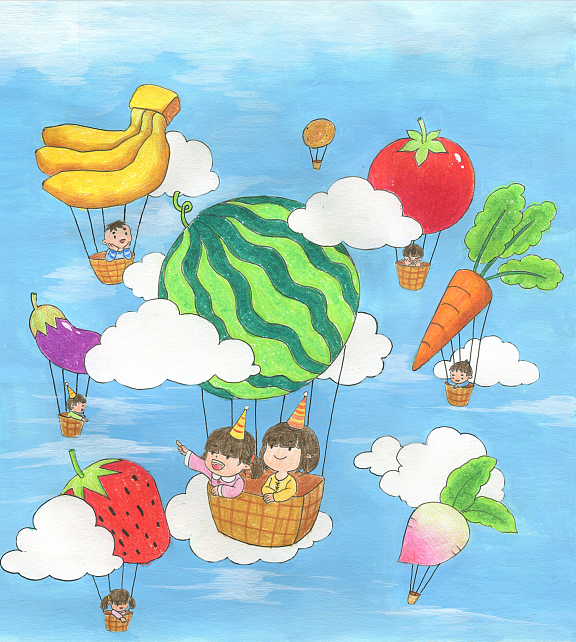 蔬菜水果派对（图ZMTgyMzQxMzY0） - 儿童插画 - 站酷设计师儿插原创素材 - 站酷ZCOOL
