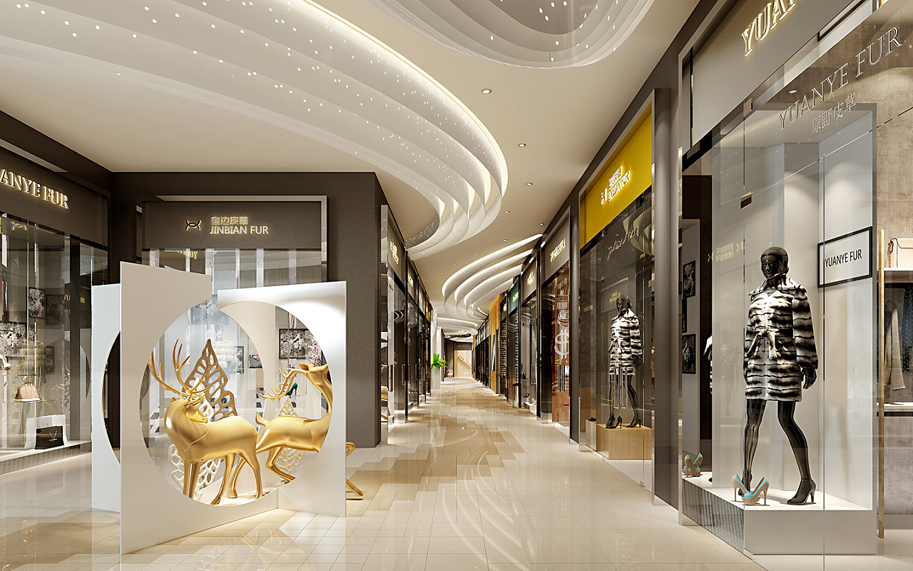 金港皮草城商业综合体设计效果图