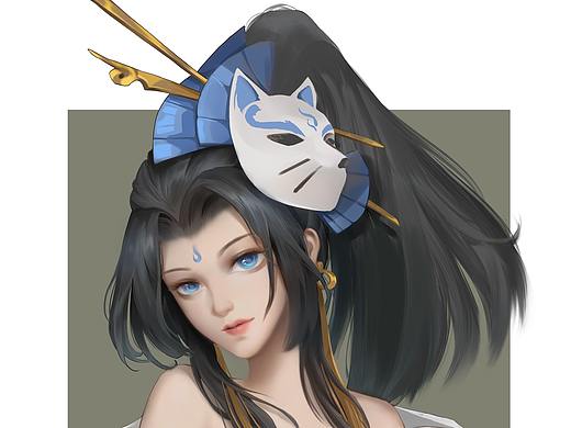火舞 张良头像（练习）
