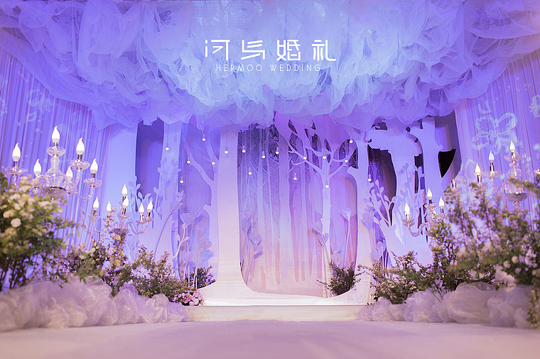 河马婚礼｜西式婚礼（紫色＋白色）（图ZMTM3ODUzOTE2） - 人文/纪实摄影 - 站酷设计师河马婚礼原创素材 - 站酷ZCOOL