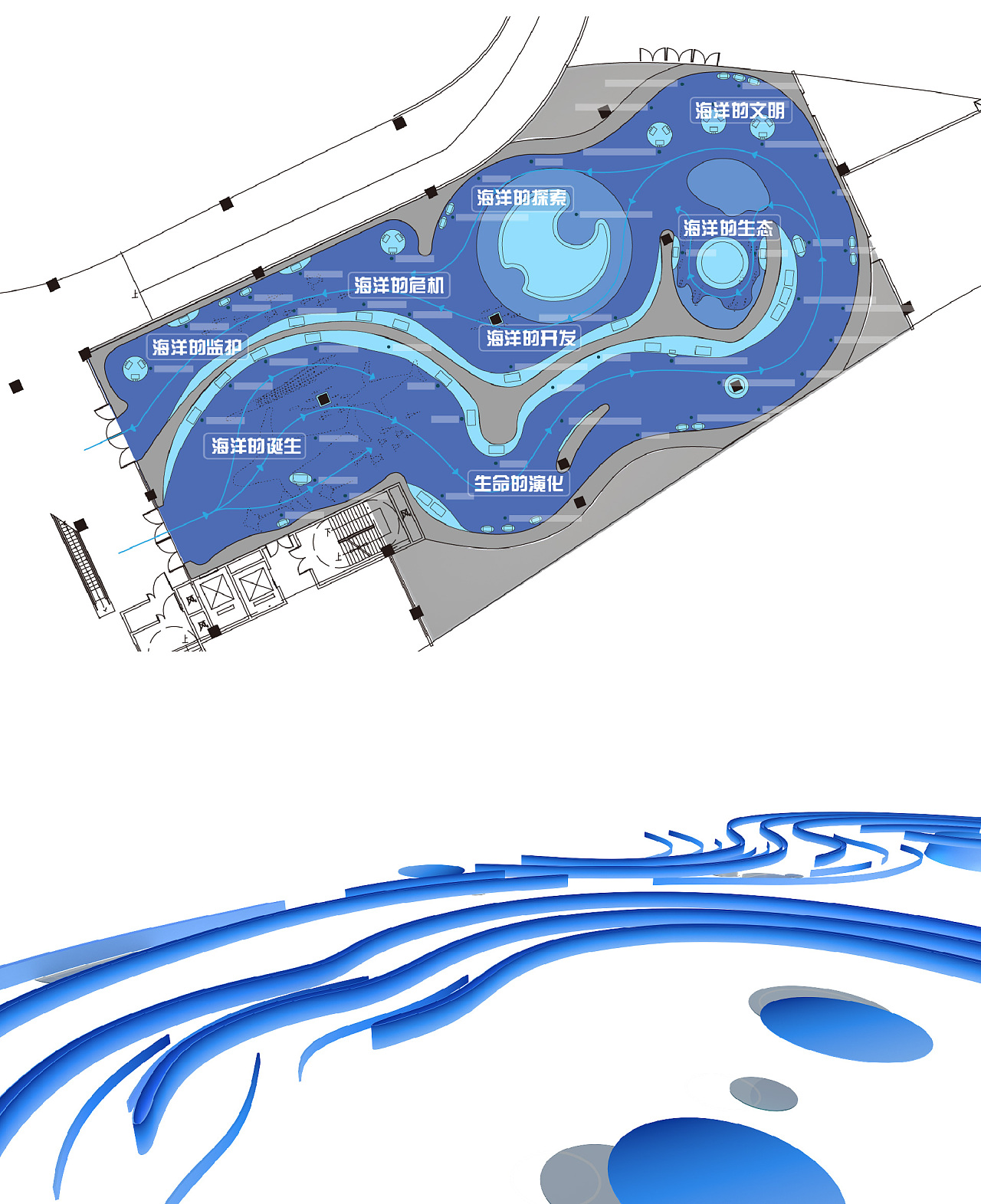 科技馆海洋展厅|空间|展陈设计|desqinzhong - 原创作品 - 站酷