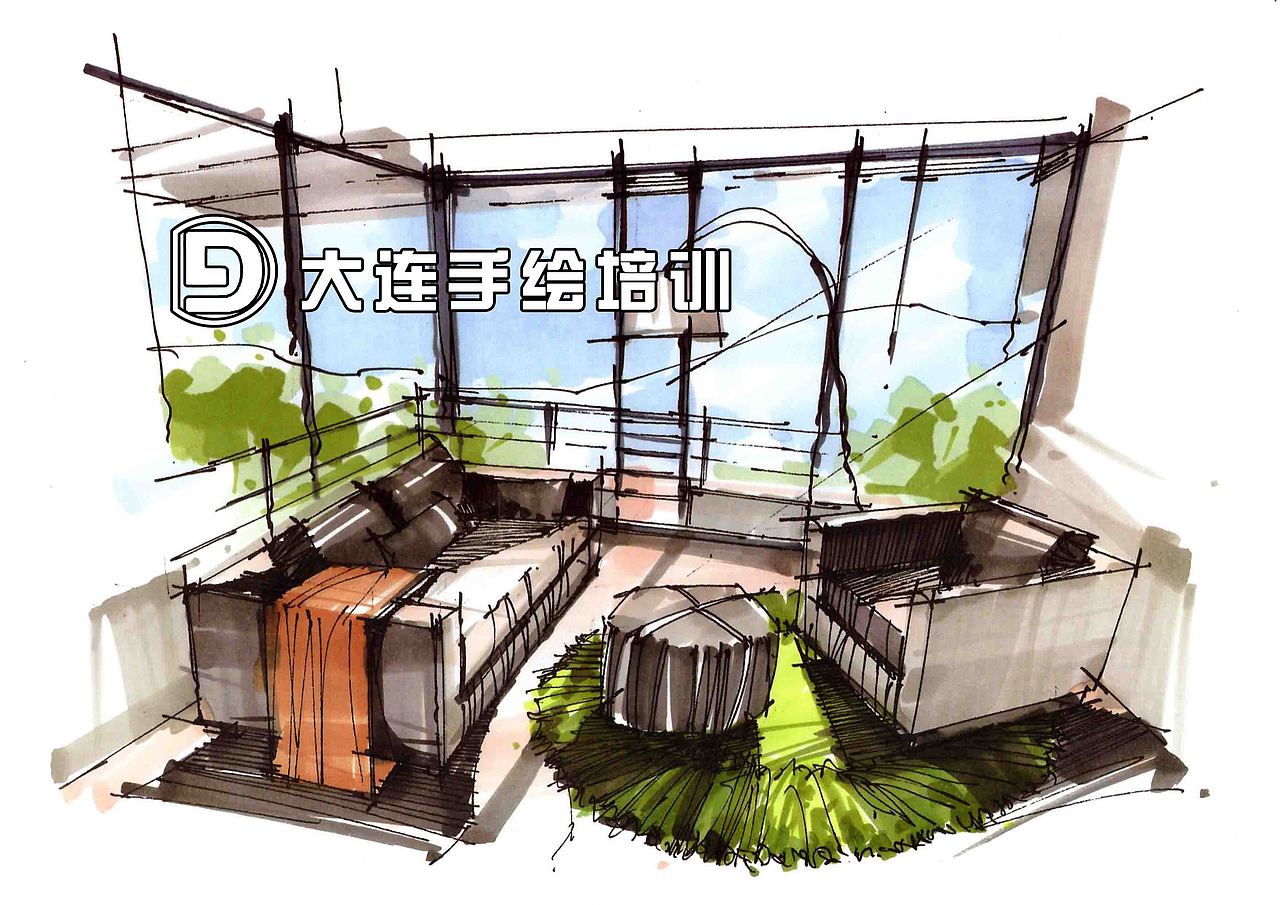 室内手绘（图ZMTMxNTkyNTcy） - 绘画 - 站酷设计师笨笨就是我儿原创素材 - 站酷ZCOOL