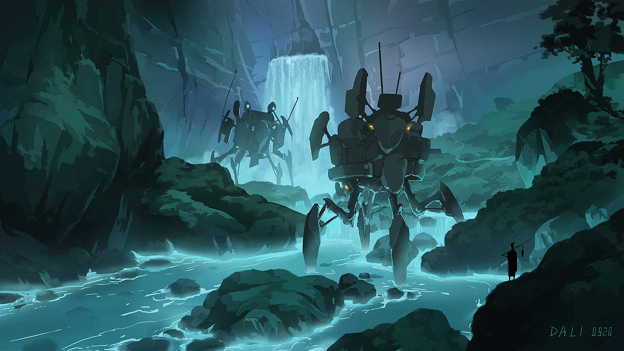 瀑布（圖ZMjc2OTU5ODgw） - 創(chuàng)作習(xí)作 - 站酷設(shè)計(jì)師ZHDALI原創(chuàng)素材 - 站酷ZCOOL