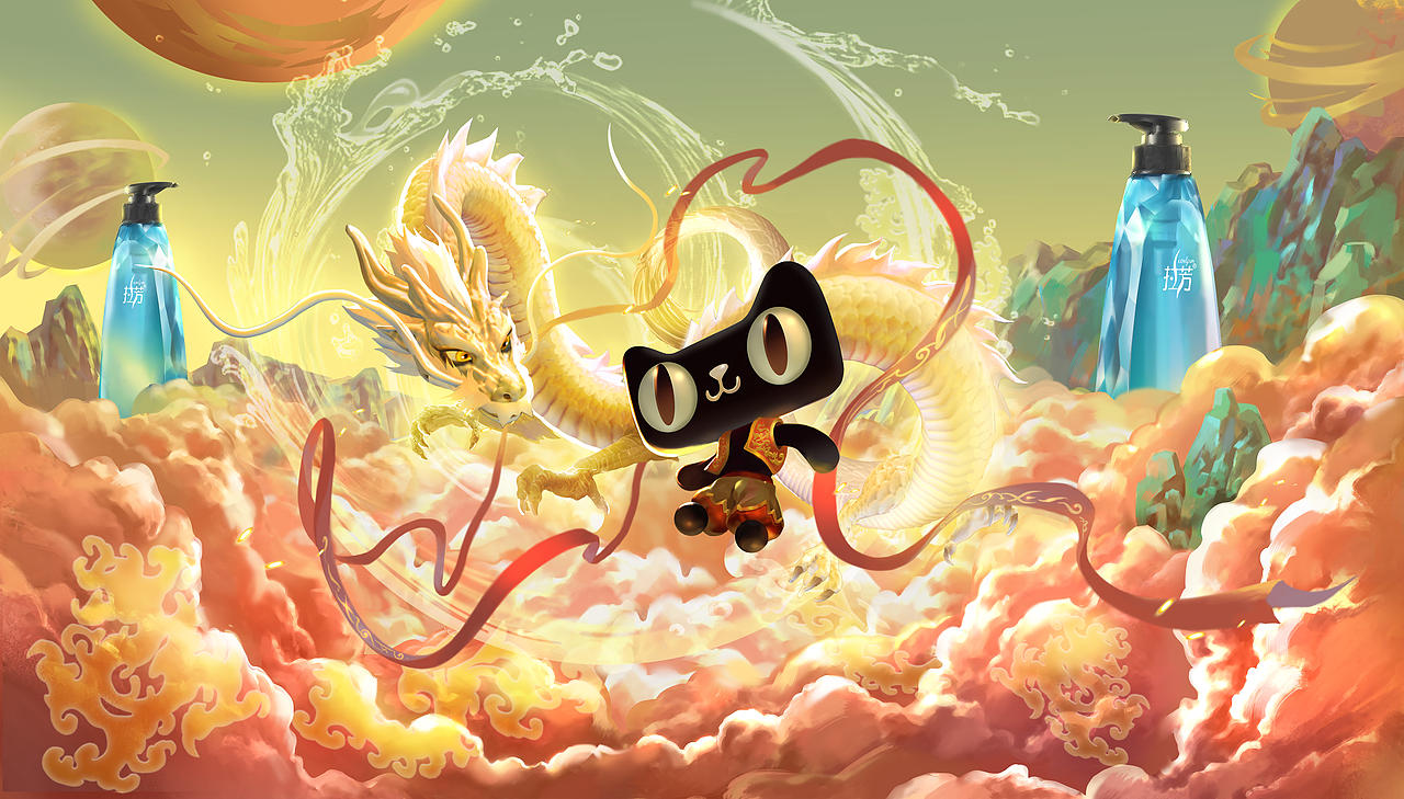 天猫国潮来了 •非遗猫公仔(图ZMTg0MTYxMjc2) - 场景 - 站酷设计师杭州幻绮原创素材 - 站酷ZCOOL
