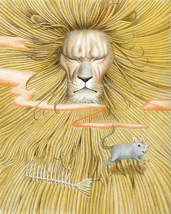 《伊索寓言 》精装彩色插图全集40幅插画创作