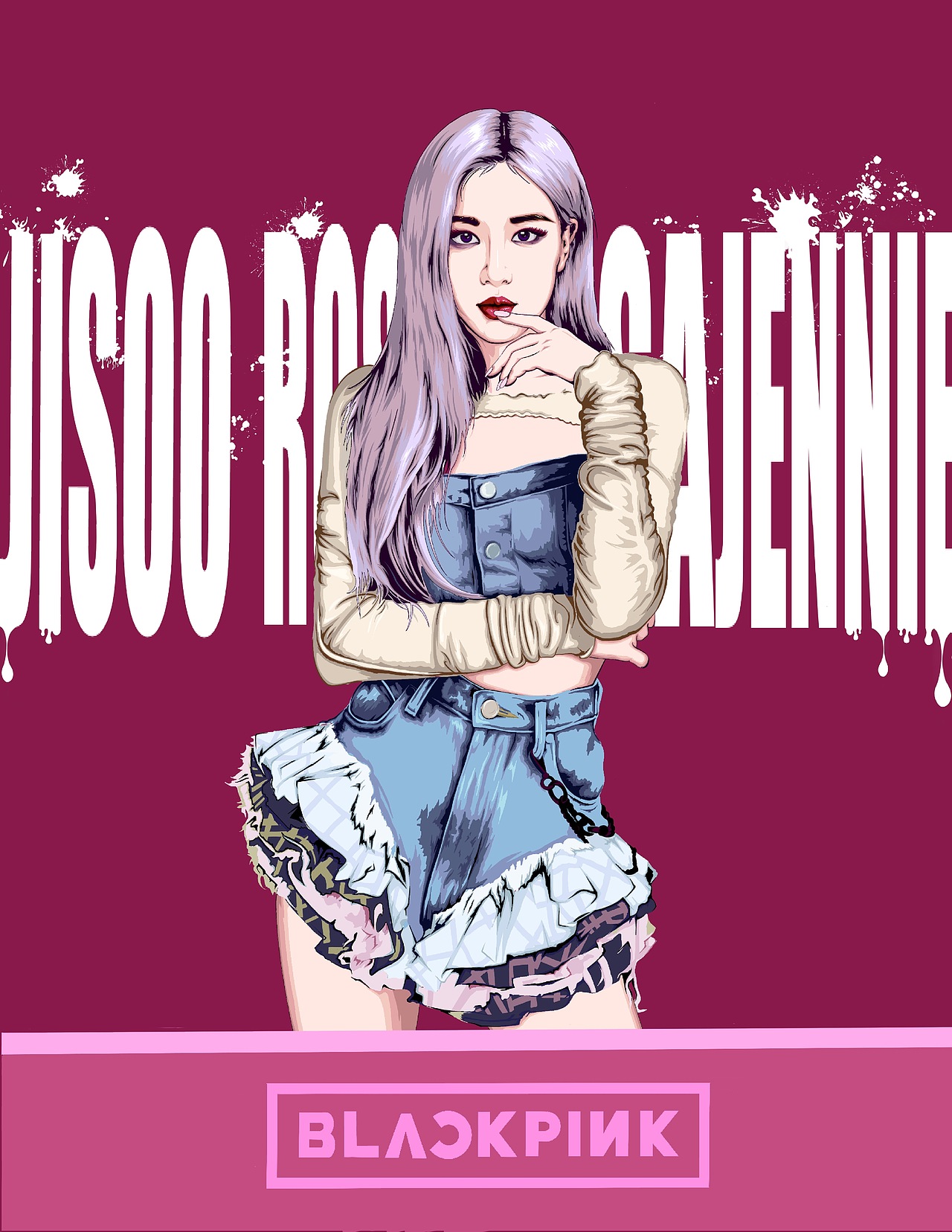 blackpink海报|插画|商业插画|x_xtad_原创作品-站酷zcool