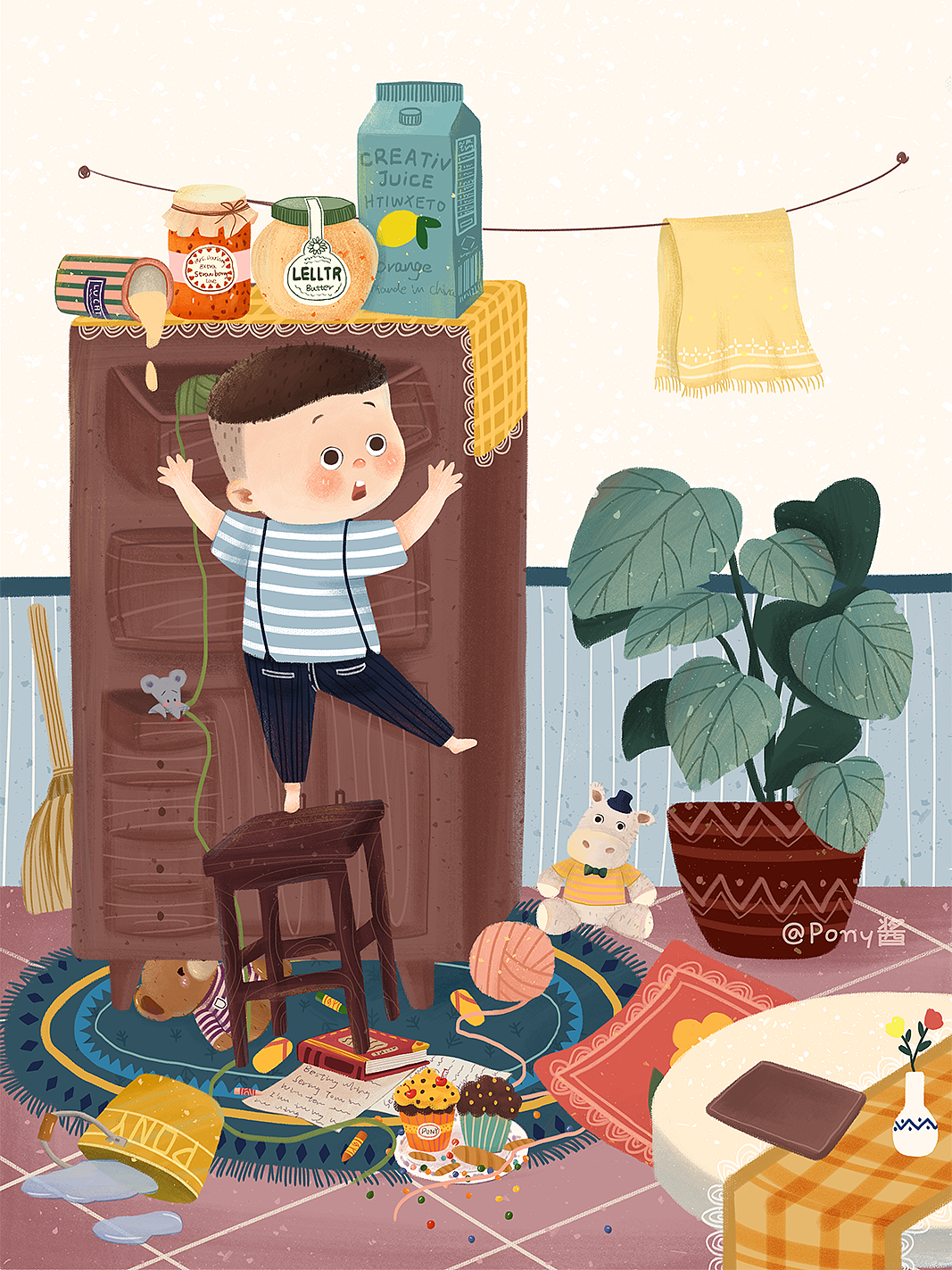 找东西|插画|儿童插画|星河里ll_原创作品-站酷zcool