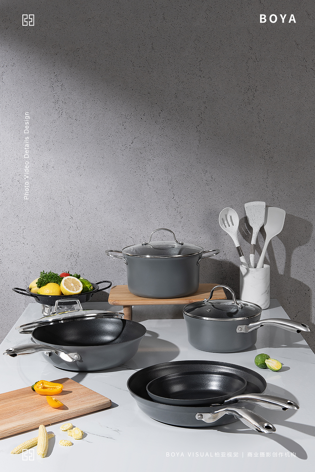 厨房美学摄影 ｜上海Sbrina套锅 X BOYA 视觉创作