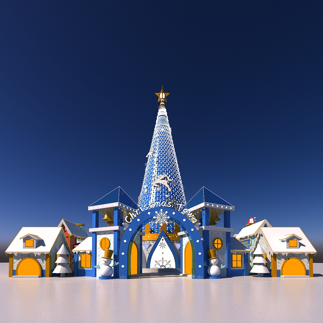 圣诞小镇美陈活动展（图ZMjE1MjU2NDI4） - 展陈设计 - 站酷设计师anuK原创素材 - 站酷ZCOOL