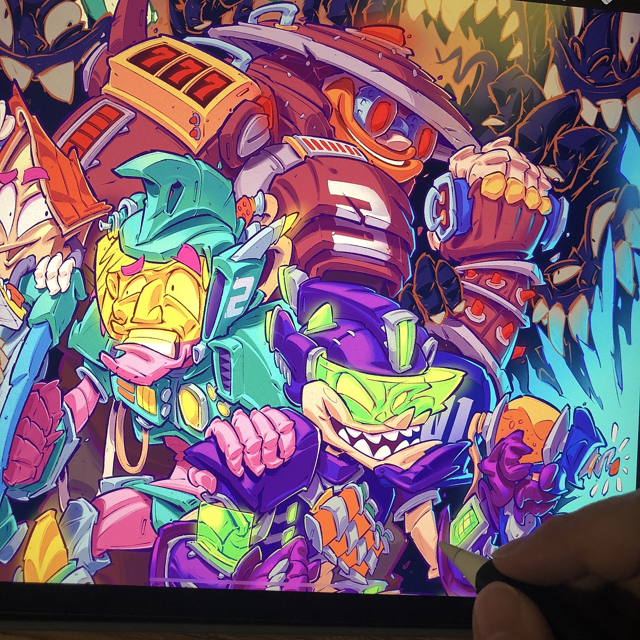 NILone原创插画-《什么陆战队》（图ZMjc2NDA5MTQ0） - 新锐潮流插画 - 站酷设计师NILone_大树原创素材 - 站酷ZCOOL