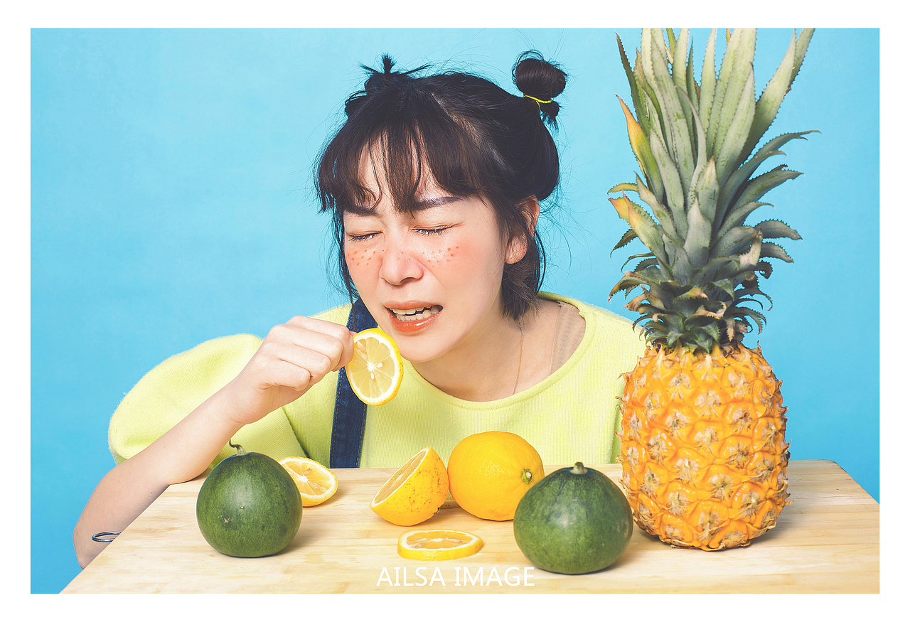 《柠檬味少女》（图ZNDY1NDkxNzI=） - 人像摄影 - 站酷设计师冰箱里的大象ps原创素材 - 站酷ZCOOL