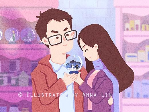 情人節(jié)特輯｜無論貧窮或富有 我都和你在一起（個人主頁-ZMjYxMjM0Mjg=） - 創(chuàng)作習(xí)作 - 站酷設(shè)計師Anna_Lin_小雪龍原創(chuàng)素材 - 站酷ZCOOL