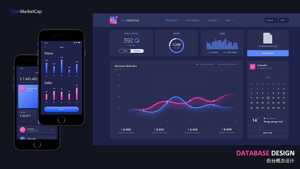 web后台管理界面