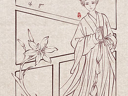 古风人物花草分镜插画（一）