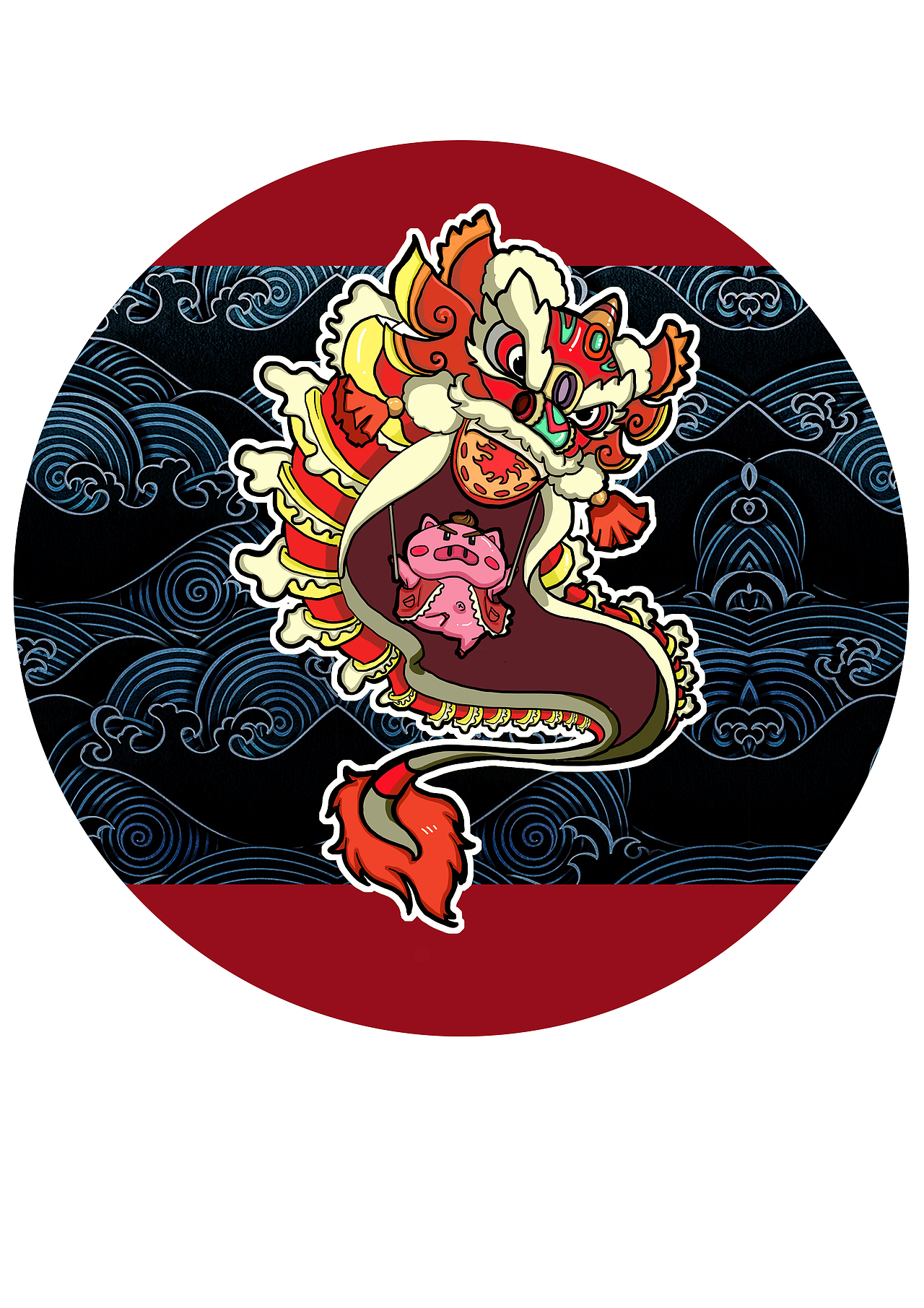 福报新春，金猪贺岁（图ZMTQzOTUzNTEy） - 创作习作 - 站酷设计师胡三原创素材 - 站酷ZCOOL
