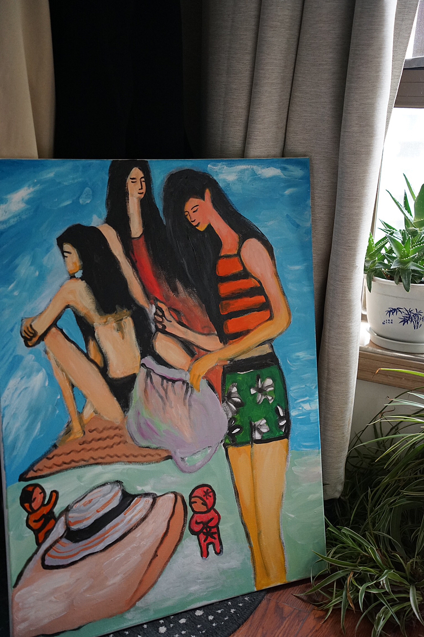 原创丙烯画系列《夏森》和《灰》（图ZMzIzNTQ1MjAw） - 绘画 - 站酷设计师小袜子lulu乖乖原创素材 - 站酷ZCOOL