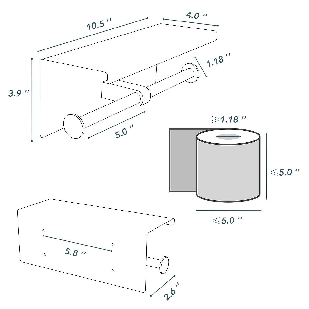 纸巾架银(单、双)