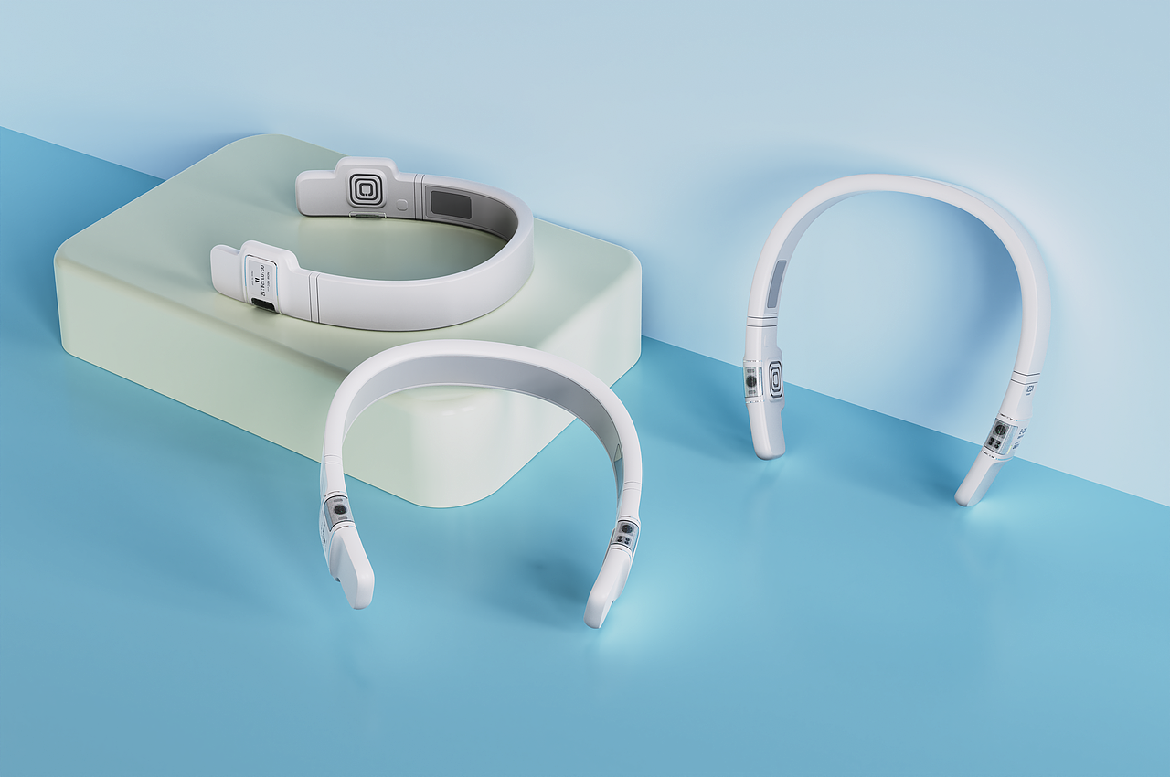 秋季学员优秀作品欣赏——白色系穿戴设备建模渲染